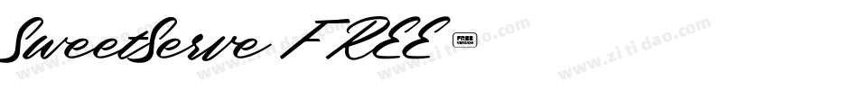 SweetServe FREE字体转换